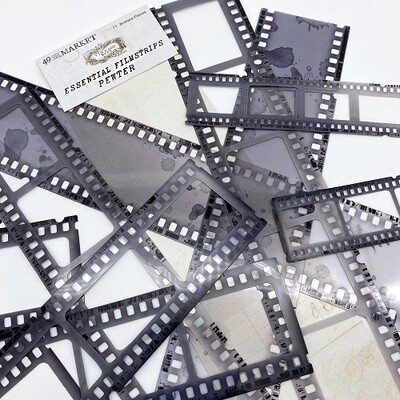 49 &amp; Market - Essential - Vintage Bits - Filmstrip Frames - Pewter - VB37711