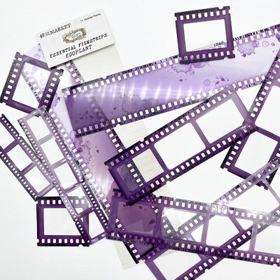 49 &amp; Market - Essential - Vintage Bits - Filmstrip Frames - Eggplant - VB37698