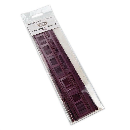 49 &amp; Market - Essential - Vintage Bits - Filmstrip Frames - Plum - VB3742