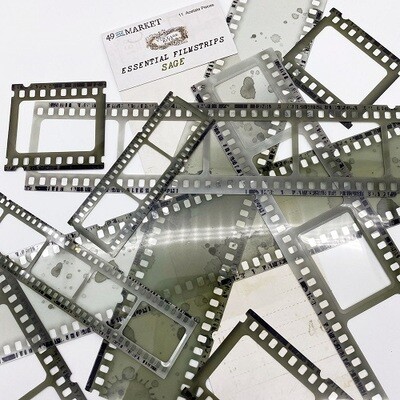 49 &amp; Market - Essential - Vintage Bits - Filmstrip Frames - Sage - VB37735
