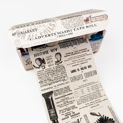 49 & Market - Curators Essential Collection - Washi Tape - Fabric - Adverts - C35618 - 4 Rolls