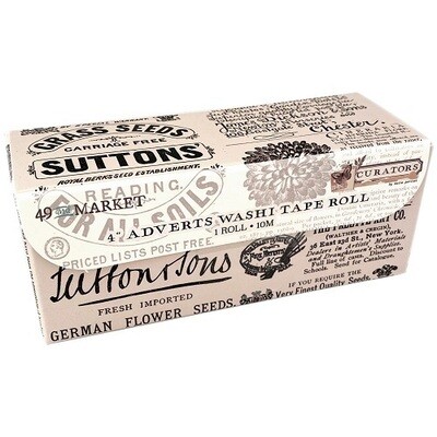 49 &amp; Market - Curators Essential Collection - Washi Tape - Fabric - Adverts - C35618 - 4 Rolls