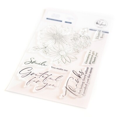 PinkFresh Studio - Thanks For Being There - Clear Stamp - 4&quot; x 6&quot; -  205623
