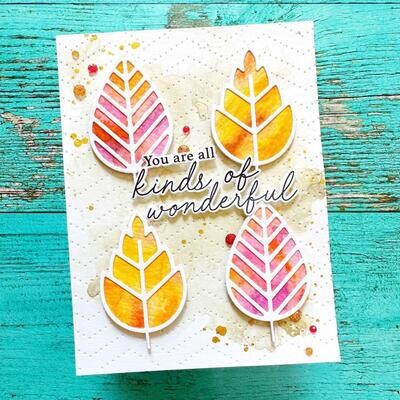 PinkFresh Studio - Foliage Shaker - Die Set -  212623 - 4 pcs