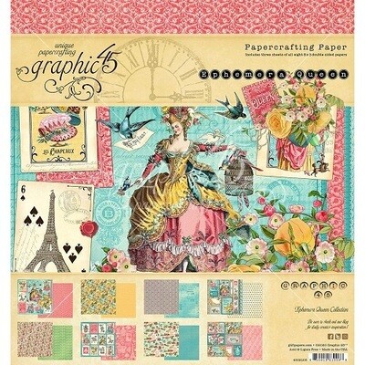 Graphic 45 - Ephemera Queen - 12 x 12  - Collection Pack - G4502104