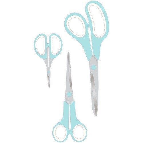 We R Memory Keepers - Scissors - Mint/White - 60000396 - 3 Pack