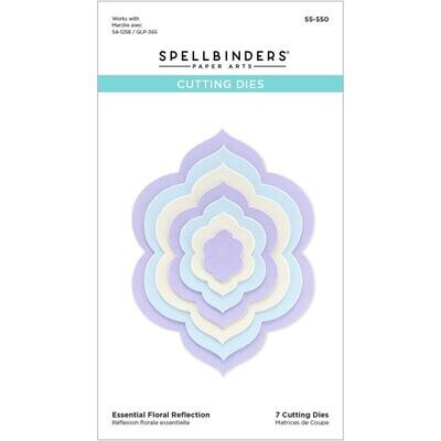 Spellbinders Paper Arts - Essential Floral Reflection - Die - S5-550 - 7pcs