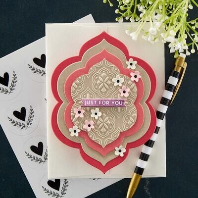 Spellbinders Paper Arts - Essential Floral Reflection - Die - S5-550 - 7pcs