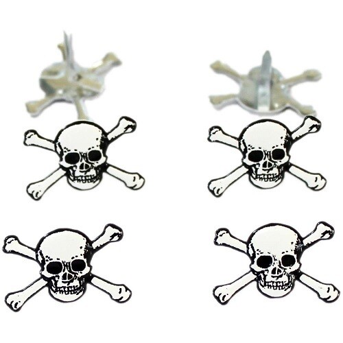 Eyelet Outlet - Brads - Skulls - 12 pcs