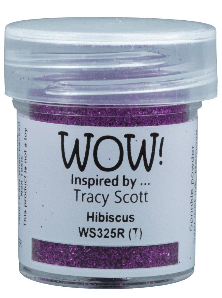 WOW Embossing Glitter Powder - Hibiscus - Tracy Scott -  WS325R- 15ml / 1.oz