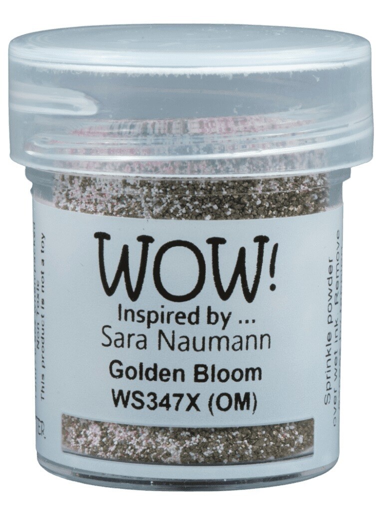 WOW Embossing Glitter Powder - Golden Bloom - Sara Naumann -  WS347X- 15ml / 1.oz
