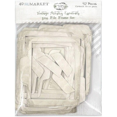 49 &amp; Market - Vintage Artistry Essentials - Frame Set - 3&quot; x 4&quot; - VAE33706 - 42 pcs