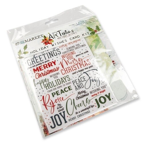 49 &amp; Market - ArtOptions - Holiday Wishes Collection - Card Kit - AHW38350