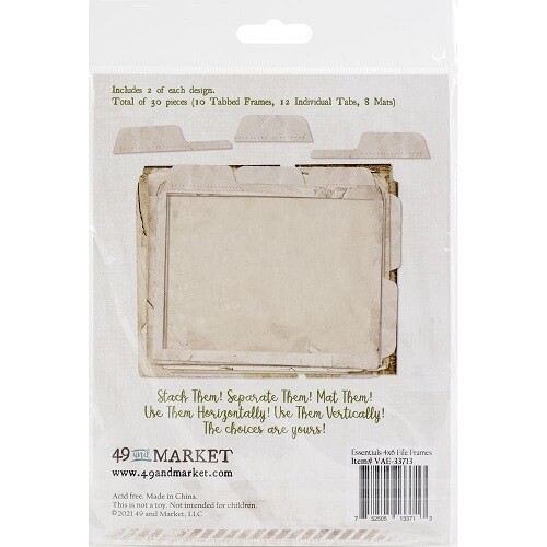 49 &amp; Market - Vintage Artistry Essentials - Frame Set  - 4&quot; x 6&quot; - VAE33713 - 30 pcs