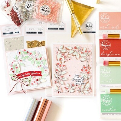 PinkFresh Studio - Winter Berries Frame - Hot Foil Plate - 211023