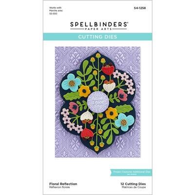 Spellbinders Paper Arts - Die - Floral Reflection - S4-1258 - 12 pcs