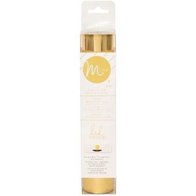 Heidi Swapp - Minc - Reactive Foil - 6&quot; x 5&#39; - Gold - 612102