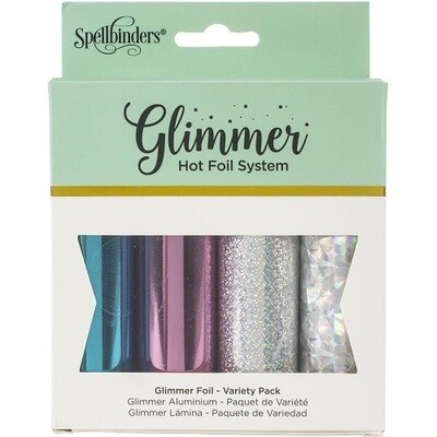 Spellbinders Paper Arts - Glimmer Foil - Variety Packs - Pack 2 - GLF012 - 4 rolls - 5&quot; x 15&#39;