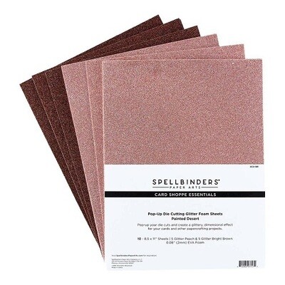 Spellbinders Paper Arts - Foam Sheets - Painted Desert - 8.5&quot; x 11&quot; - SCS189 - 10 Pack