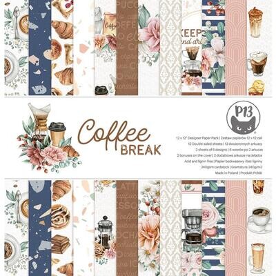 P13 - Coffee Break Collection - 12 x 12 Paper Pack - P13COF08 - 12 Sheets