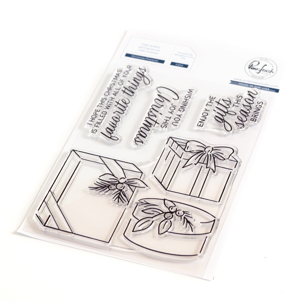 PinkFresh Studio - Christmas Presents - Clear Polymer Stamp - 4&quot; x 6&quot; - 210123