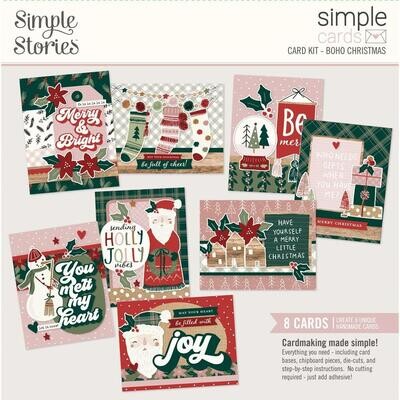 Simple Stories - Simple Card Kit - Boho Christmas Collection - Card Kit - BC20631