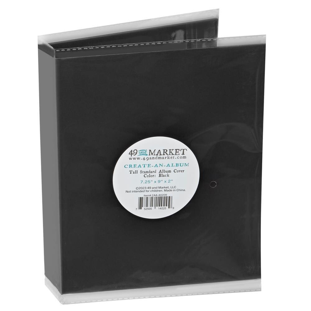 49 &amp; Market - Create An Album - Album Covers - Tall Standard - Black - CAA40209