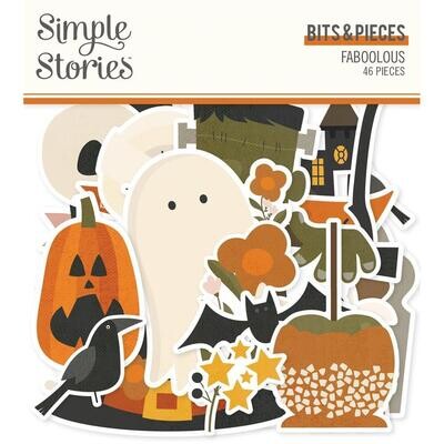 Simple Stories - Faboolous Collection - Die Cuts - FB20918 - 46 pcs