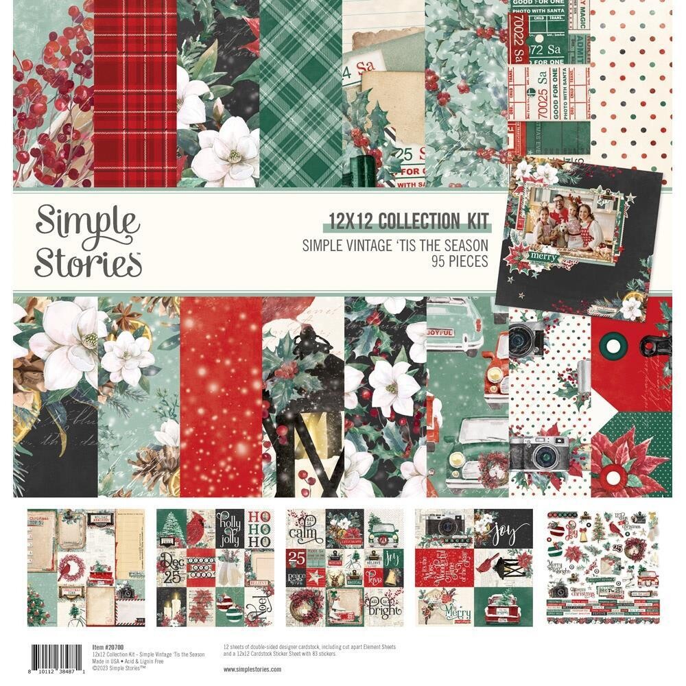 Simple Stories - Tis The Season Collection - 12 x 12 Paper Pack - SVS20700 - 12 sheets