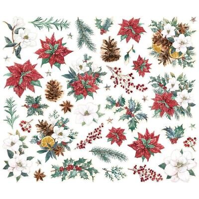 Simple Stories - Tis The Season Collection - Die Cuts - Floral - SVS20723 - 43 pcs