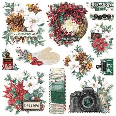Simple Stories - Tis The Season Collection - Chipboard Clusters - SVS20727 - 12 pcs