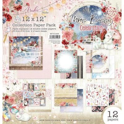 Memory Place - Moon Bunny Collection - 12&quot; x 12&quot; Paper Pack - MP-61228 - 12 sheets