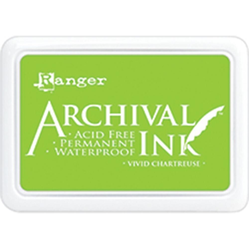 Ranger - by Wendy Vecchi  - Archival Ink Pads - Size O - Vivid Chartreuse - AIP52531