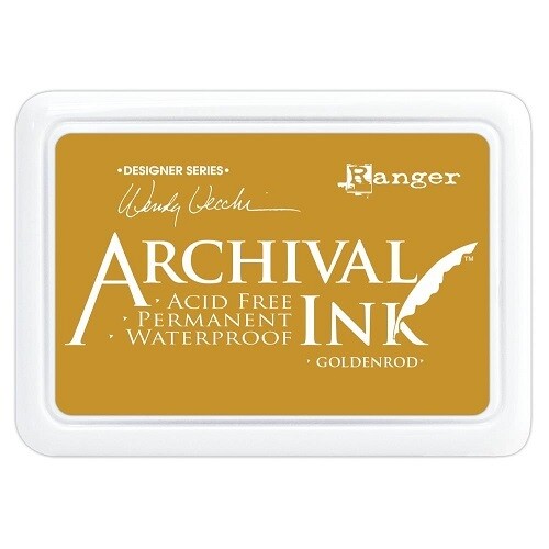 Ranger - by Wendy Vecchi  - Archival Ink Pads - Size O - Goldenrod - AID73987