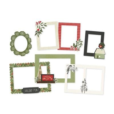 Simple Stories - The Holiday Life Collection - Chipboard Frames  - THL20522 - 6 pcs