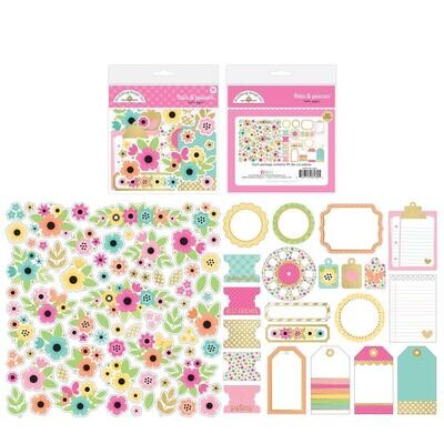 Doodlebug Design Inc - Hello Again Collection - Odds & Ends - Bits & Pieces - Die Cuts - DB8189