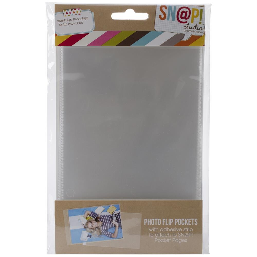 Simple Stories - Sn@p - Photo Flips - 4&quot; x 6&quot; Self Adhesive - SNAP4065 - 12 pack