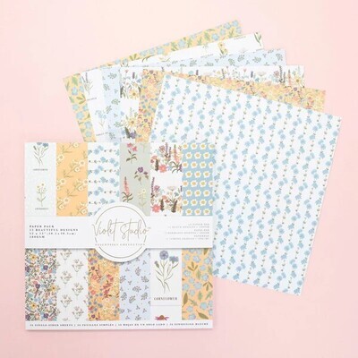 Crafters Companion - Violet Studio - Amongst The Wildflower Collection - 12 x 12 Paper Pad - VSPPK031
