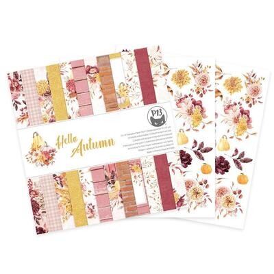 P13 - Hello Autumn Collection - 12 x 12 Paper Pack - PHAU08 - 12 Sheets