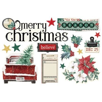 Simple Stories - Tis The Season Collection - Page Pieces - TTS20735 - 15pcs
