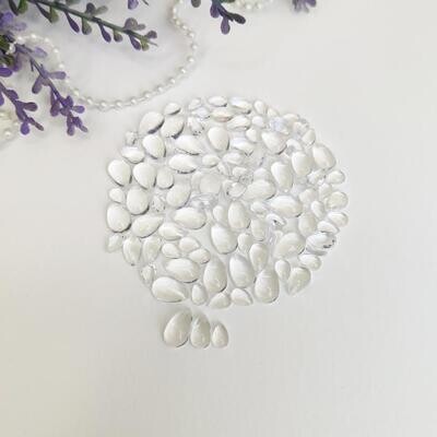 Dress My Craft - Tear Drop Acrylic Shapes - Assorted Sizes - DMCFA520