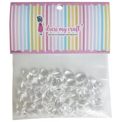 Dress My Craft - Tear Drop Acrylic Shapes - Assorted Sizes - DMCFA520