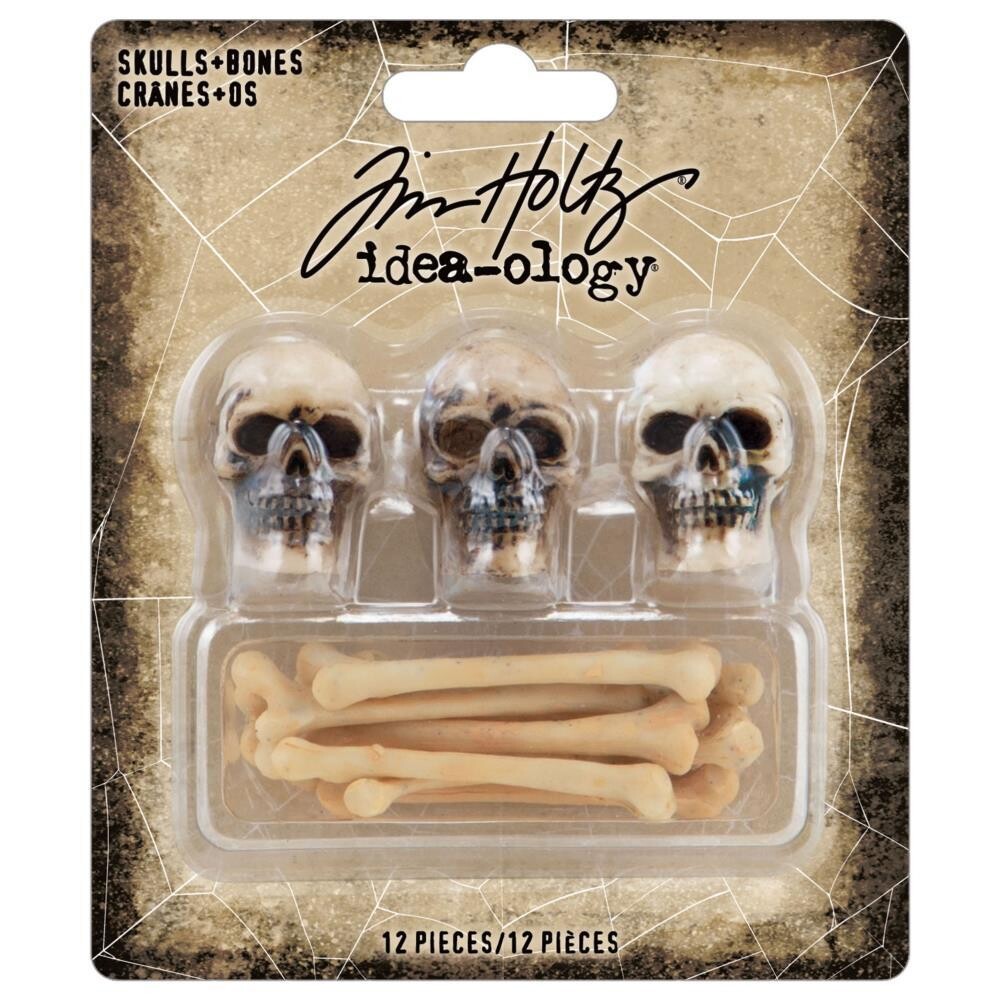 Tim Holtz - idea-ology - Halloween - Skull &amp; Bones - TH94339 - 12 pcs