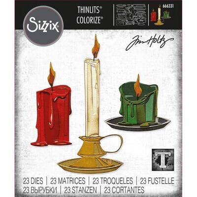 Sizzix & Tim Holtz - Thinlits Dies - Candleshop - 666331 - 23 pcs
