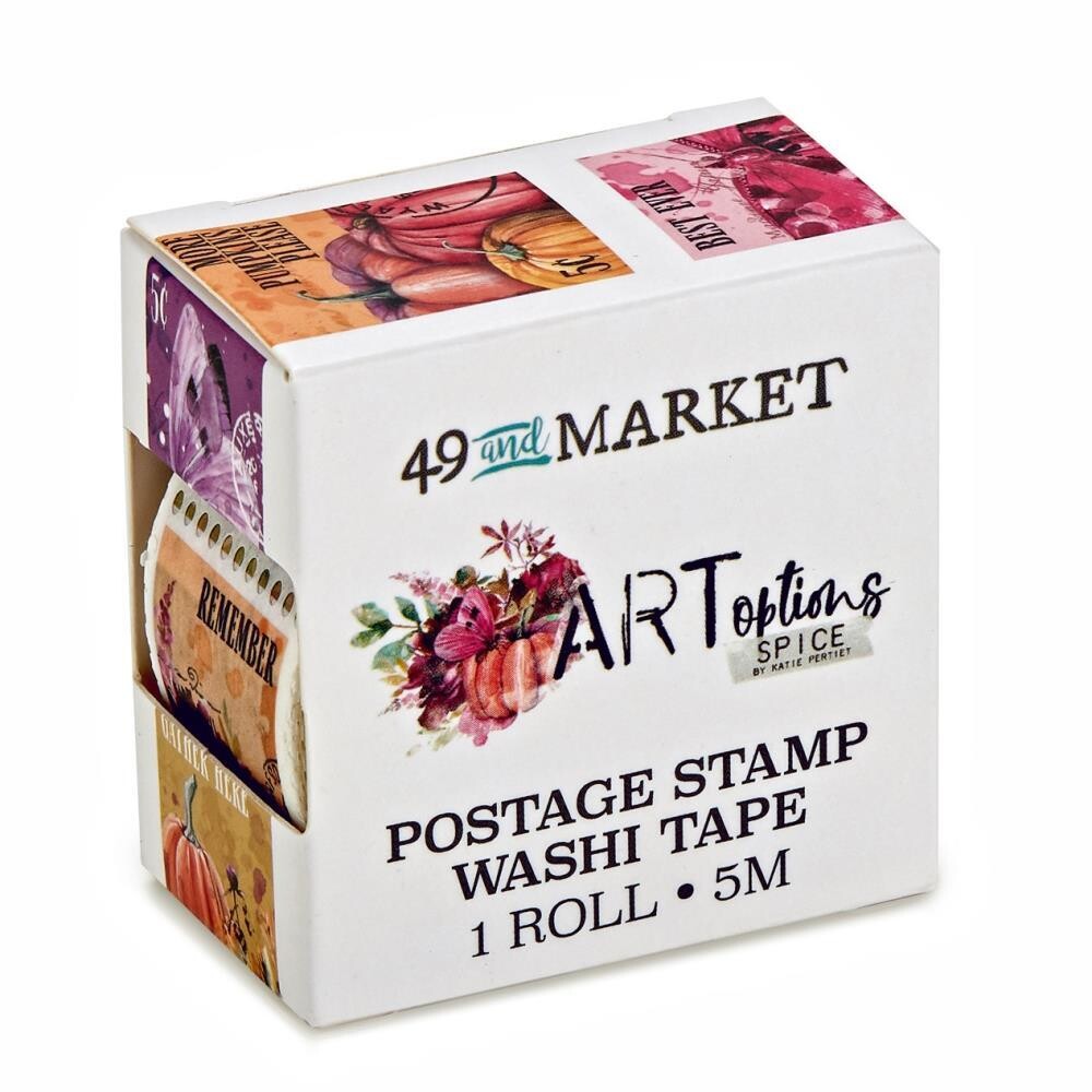 49 &amp; Market - ArtOptions - Postage Washi Tape - Spice Collection - AOS25453