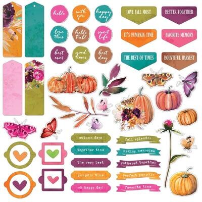 49 &amp; Market - ArtOptions - Spice Collection - Chipboard Set - AOS 25408 - 57 pcs