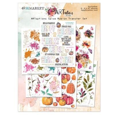 49 &amp; Market - ArtOptions - Spice Collection - Rub On Transfers - 6&quot; x 8&quot; - AOS25309 - 6 Sheets
