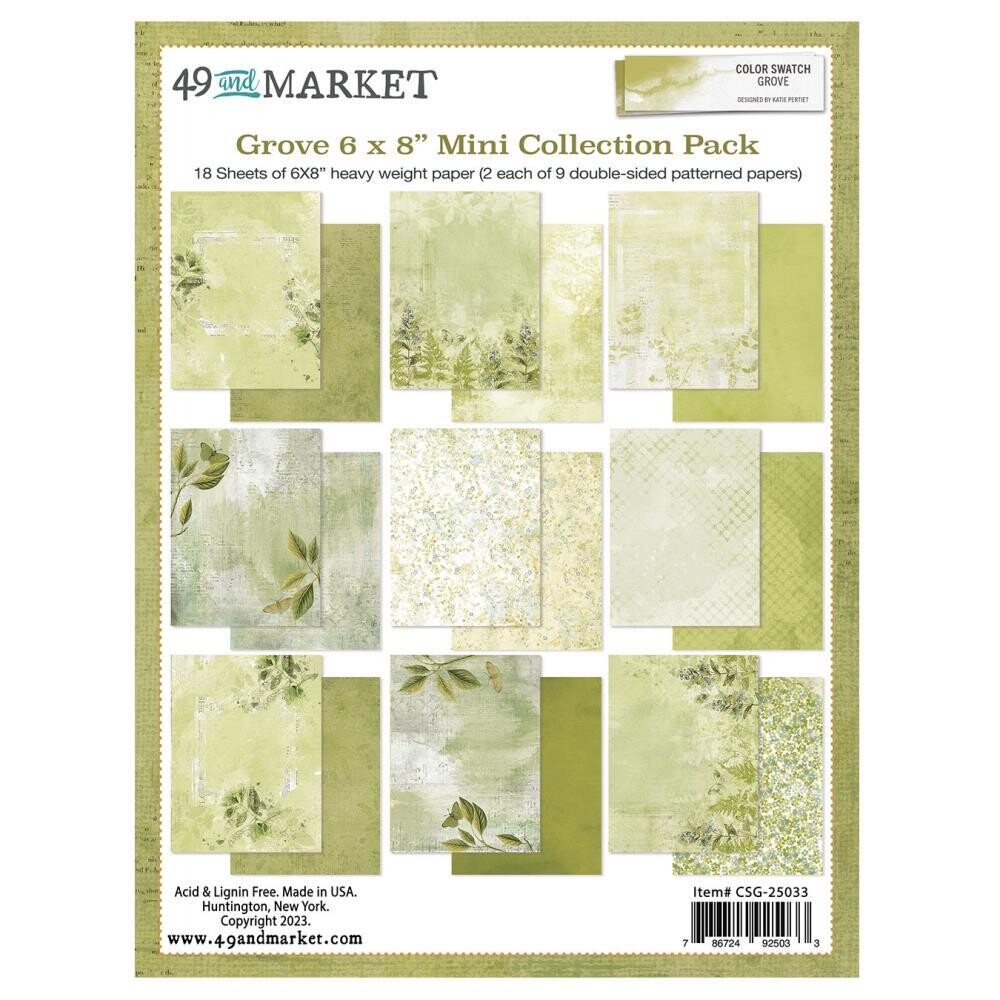 49 & Market - Colour Swatch - Grove Collection - 6" x 8" Paper Pack - CSG25033 - 18 sheets