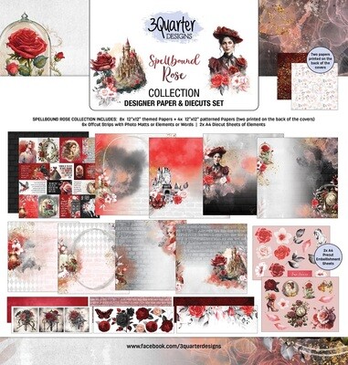 3 Quarter Designs - 12 x 12 Collection - Spellbound Rose Collection 