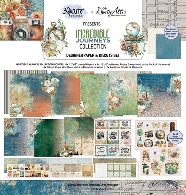 3 Quarter Designs - 12 x 12 Collection - Incredible Journeys Collection 